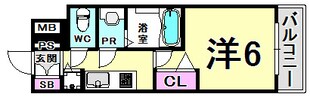 プレサンス三宮エレガンシアの物件間取画像